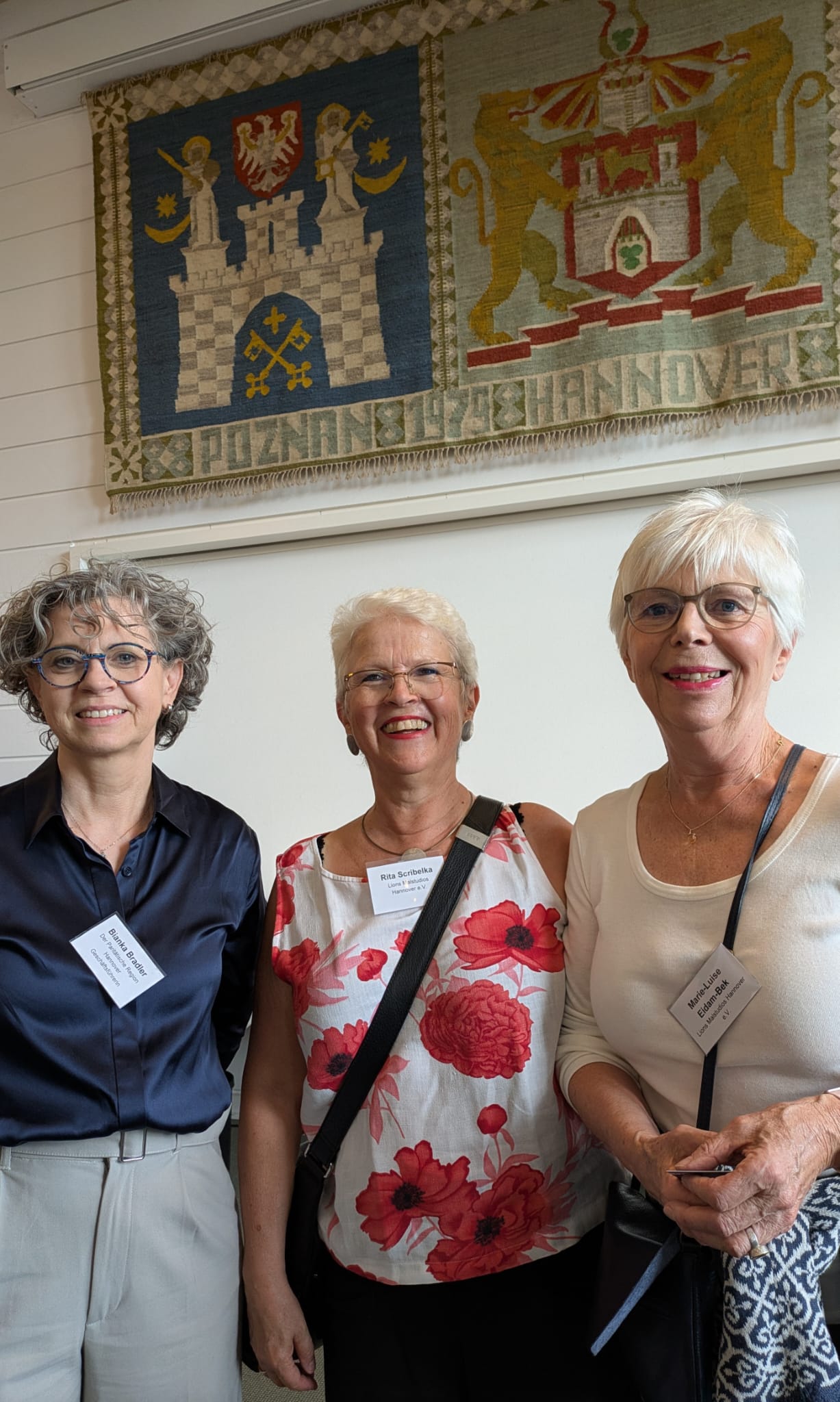 Empfang Stadtbezirksrat Mitte am 5.9.25 im Gobelinsaaldes Neuen Rathaus mit Frau Bradler